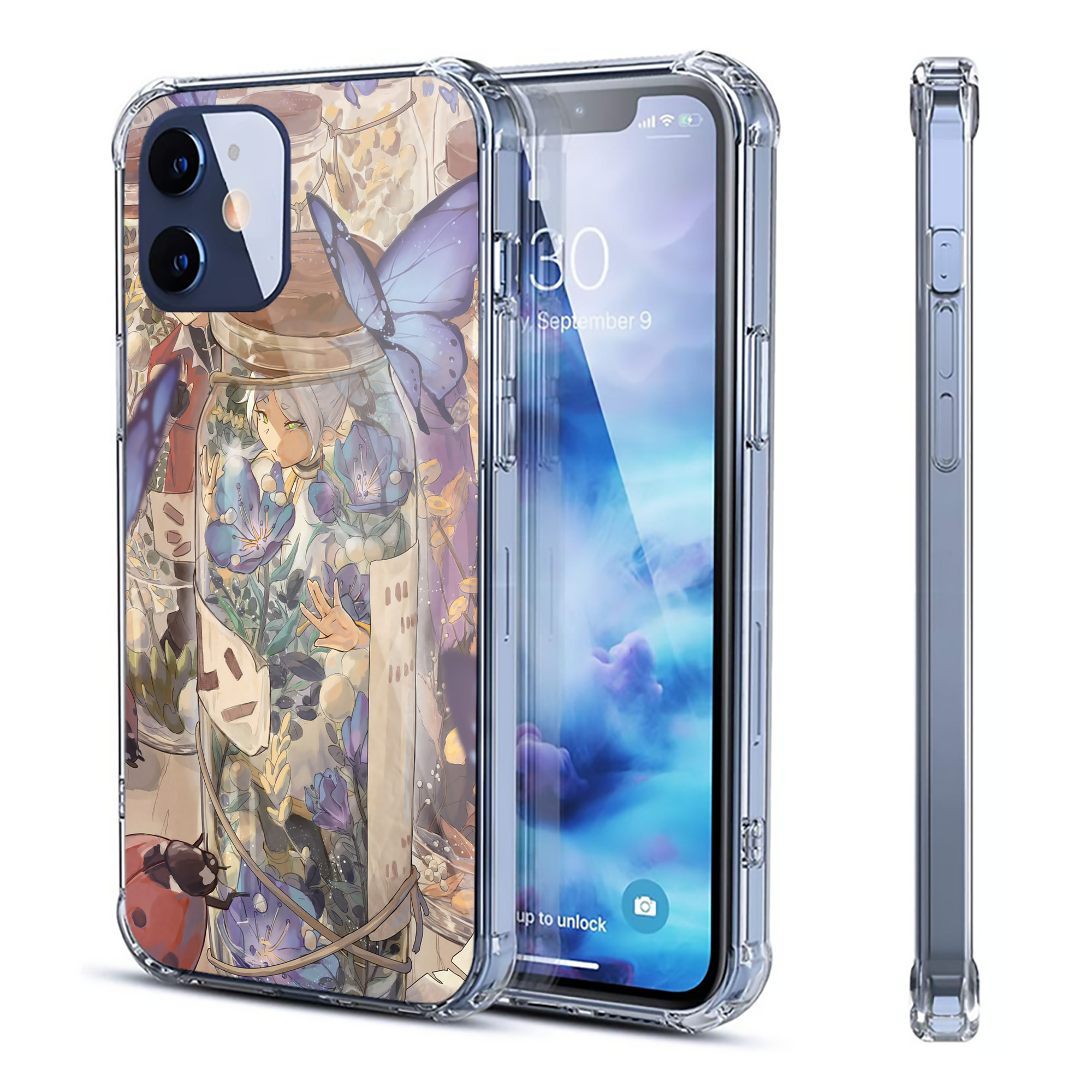 （画像用） 葬送のフリーレン Frieren 【iPhone 12シリーズ対応】透明スマホケース（クリアソフトケース）